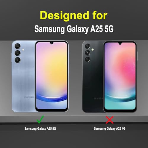 Image of NDCOM for Samsung A25 5G Back Cover | Premium Samsung Galaxy A25 5G Back Cover | Durable A25 5G Samsung Cover | Ring Holder Case