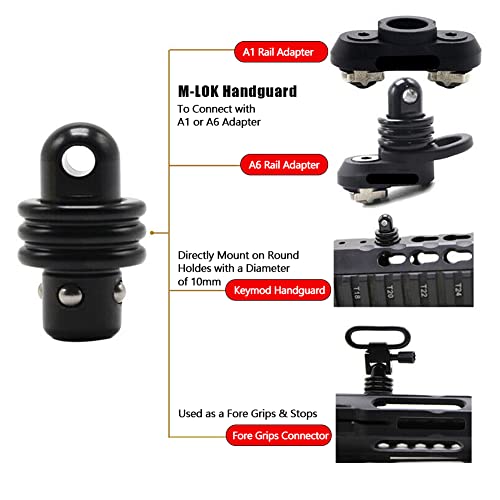 Fazee Qd Adapter Swivel Stud For Qd Swivel Quick Detachable Swivel Adapter(Pack Of 2) #TOP3