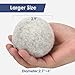 Wool Dryer Balls Handmade 3 Pack XL,Organic Laundry Dryer Balls,100% New Zealand Wool Natural Fabric Softener,Reusable 1000 Loads,Wrinkles Free, Shorten Drying Time,Baby Safe (3 Pack,Gray)