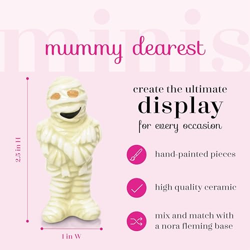 Image of Nora Fleming Mummy Dearest - Hand-Painted Ceramic Halloween Decor - Fall Minis for the Home and Office