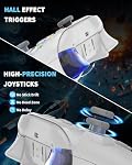 Bcofo Wireless Mobile Game Controller for iOS/iPhone/Android/Cell Phone/Switch/Laptop, Gaming Gamepad with Phone Clip for Gamers, Hall Effect Triggers, Wired PC Control, with RGB LED Lighting