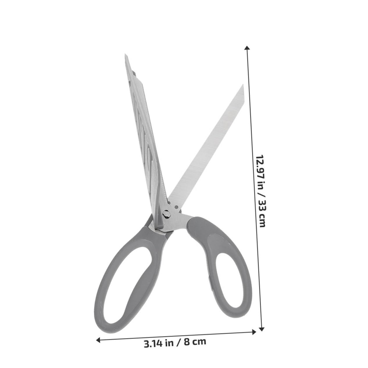 Garneck 2pcs Stainless Steel Pizza Cutter Kitchen Scissors Heavy Duty Shears Random
