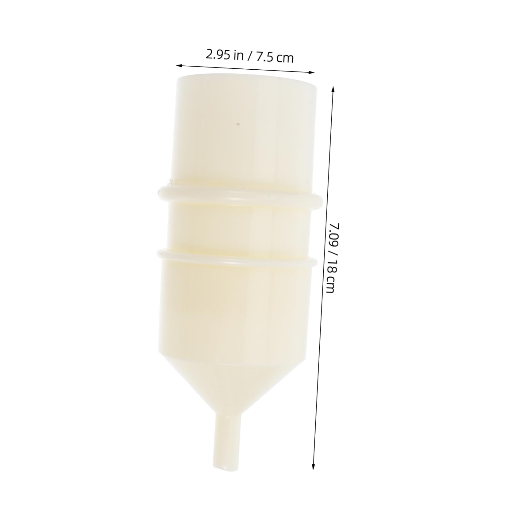 STOBAZA Washing Funnel Filter Sand Sieve Dirt Screen Sifter Sifting Screen Sifter Garden Soil Garden Sifter Summer Sea Bucket Cup Holder Round Container Funnel Beige Plastic