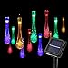 Solar String Lights, 21.3feet 30 LED Water Drop Fairy Lights with 8 Modes, Outdoor Waterproof  Solar Powered Lights for Patio, Garden, Lawn, Path, Party and Home Decorations, Multi Color