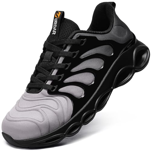 Steel Toe Shoes for Men Comfortable Safety Shoes Work Lightweight Steel Toe Sneakers Breathable Safety Sneakers Industrial Work Footwear