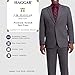 J.M. Haggar mens 4-way Stretch Diamond Weave Classic Fit Separate Pant Business Suit Jacket, Charcoal, 42 US
