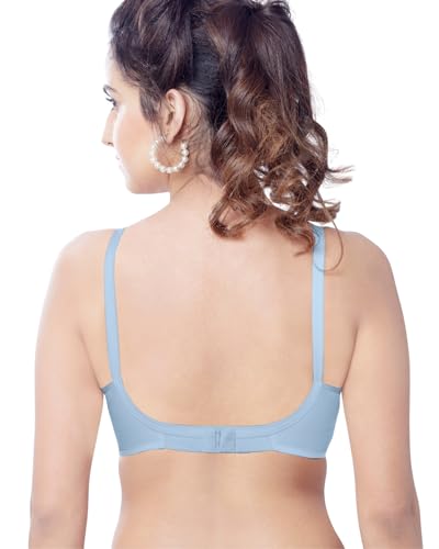 Image of Brida Kavya Xtra Soft Cotton Round Stitch Bra for Women | Full Coverage | Non-Padded | Wireless | Double Layer Support | Heavy Bust | Combo Pack | Colours May Vary
