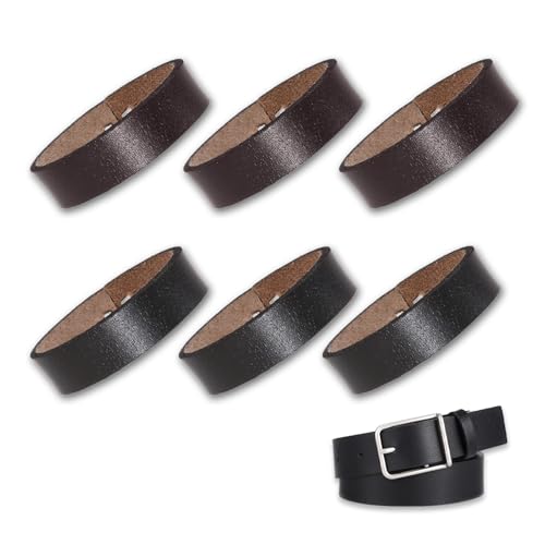 NIIIYTYB 6Pcs Belt Keepers Leather Loop Keeper Accessories Straps Holder Retainer Band for1.2/31mm to 1.4