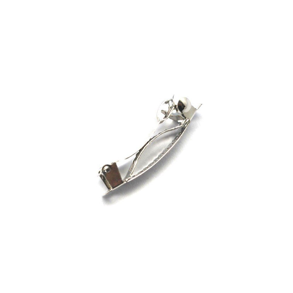 Barrette En Métal Argenté N°791 – Occasion, Taille Unique, Style Diadème Ou Bibi