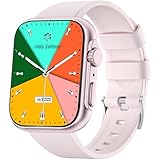 スマートウォッチ 通話可能 日本語表示対応 【2025年新型】1.9インチ大画面 防水IP67 睡眠管理 活動量計 123種運動モード メッセージ通知 iPhone Android対応 レディース メンズ 誕生日プレゼント Valentine's Day ギフト ブラック ピンク