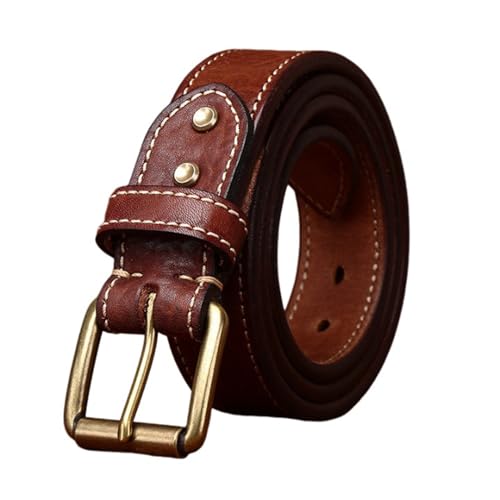 Ceinture en cuir pleine fleur de 5.5mm d'épaisseur au tannage artisanal premium