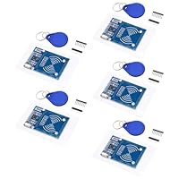 RFID-Kit für Arduino,RFID IC-Karten-Sensormodul mit Reader,Chip und Steckkarte, 13.56 MHz,SPI-Schnittstelle kompatibel mit Arduino(5 Stücke)