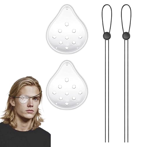 2PCS Eye Shield After Cataract Surgery Optimal Ventilation Cataract Eye Shield Adjustable Lightweight and Comfortable Eye Shield for Post Surgery Recovery Effectively Protect The Eyes