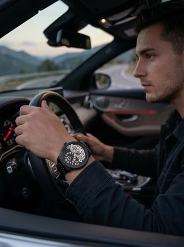Image of ALIX Luxury Men's Wrist Watch Multifunction Analog Watches with Stainless Steel Band