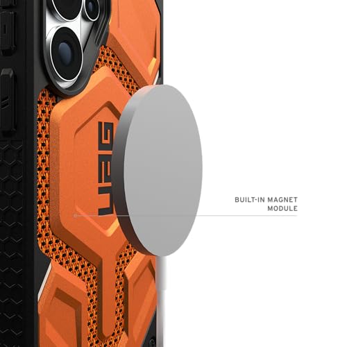 Image of Urban Armor Gear UAG Designed for Galaxy S26 Ultra 5G Case, Monarch Pro - Compatible with Magnetic Charging Premium Rugged Military Drop Tested Protective Cover - Kevlar Burnt Orange