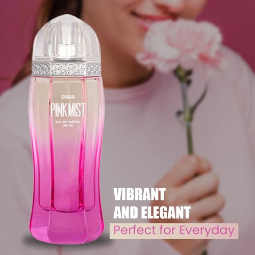 Image of Ossa Moonlight Eau De Parfum 100ml Unisex Perfume With Fresh Notes And Pink Mist Eau de Parfum 100ml Perfume For Women With Floral Notes | Long lasting EDP (Pack of 2) - Best Gift for For Loved One