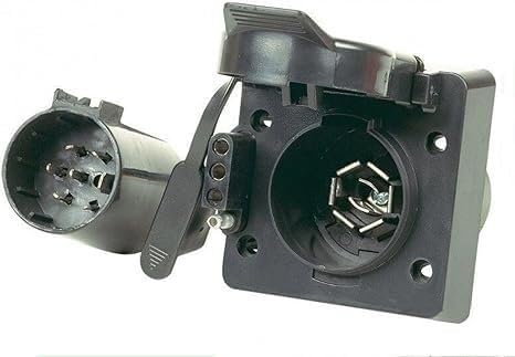 Multi-Tow 7 Way RV & 4 Flat Trailer Connector Plug Adaptor for Hopkins 40955