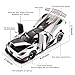 1:24 Scale Koenigsegg ONE Diecast Car Model Toy with Opening Doors, Sound & Light Features for Boys, Kids & Adults (Koenigsegg White)