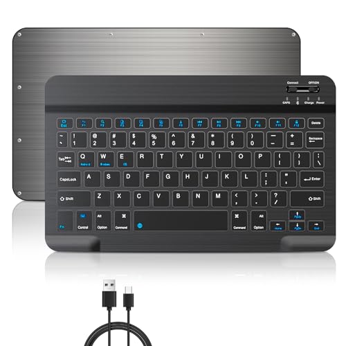 Funko, Personal Computer Yostyle Teclado Inalámbrico Universal Ultra Delgado,Mini Portátil Bluetooth Teclado Recargable,Multi-Dispositivo Teclado para iPad iPhone Smartphone,...