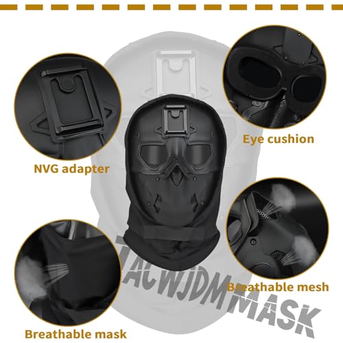 Masque Airsoft Antibuée avec Support Caméra pour Protéger le Visage au Paintba - 3