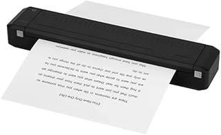 Portable Printers Wireless for Travel Mini Printer, Bluetooth Mobile Printer, Inkless Thermal Printer Support A4 Thermal Paper for Home Vehincles Office Business Travel