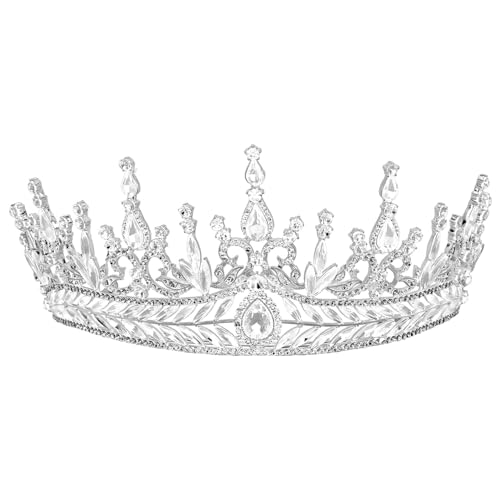 Coiffure de mariage royale sans glisser grâce au diadème baroque en alliage