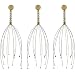 Therapeutic Hand Held Head Scratcher - Scalp Massager for Deep Relaxation & Stress Reduction - Steel Wire Head Massager with Wooden Handle for At-Home Spa Relief and Relaxation (3)