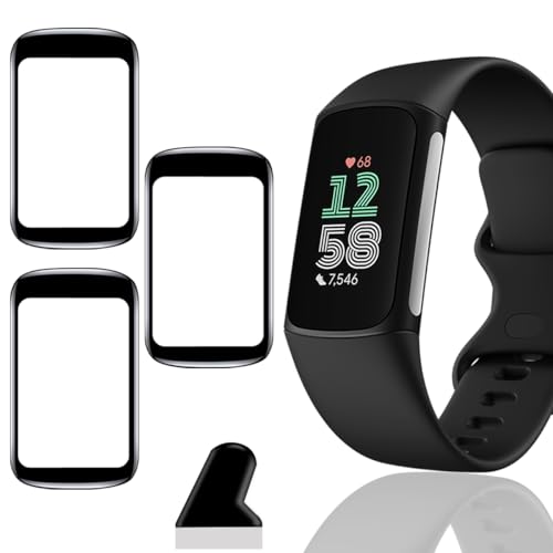 y3Zbgz Ή Fitbit Charge5 / Fitbit Charge6 tB 3 PET Yf@ ߗ Ή Fitbit Charge5 / Fitbit Charge6 یtB 3DȖʃJo[ Ή Fitbit 