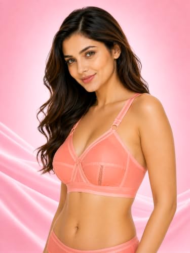 Image of SONA Perfecto Cotton Bra for Woman Full Coverage Non Padded Everyday Wirefree Pack of