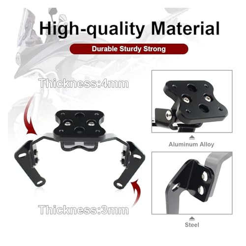 Support de Plaque Navigation GPS VFR800X Cadre Fixation Moto - 2
