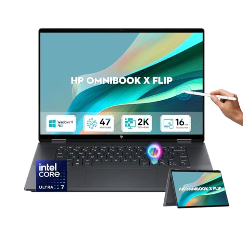 Image of HP OmniBook X Flip 2-in-1 Laptop, 2026 AI Computer, Intel Ultra 7 Processor