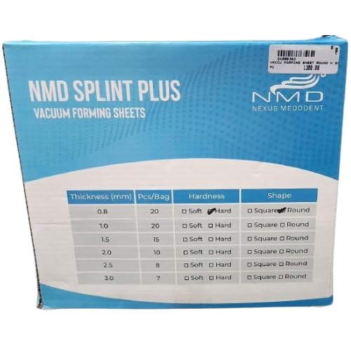 Dental Vacuum forming Sheets (Hard,0.8MM) (Round) (Pack Of 1)-picture-20