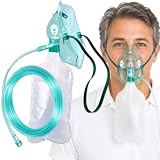 STAYPROTECH High Concentration Oxygen Mask with Reservoir Bag and 2.1m Tubing – Oxygen Mask for Adult that Requires Efficient Oxygen Therapy.