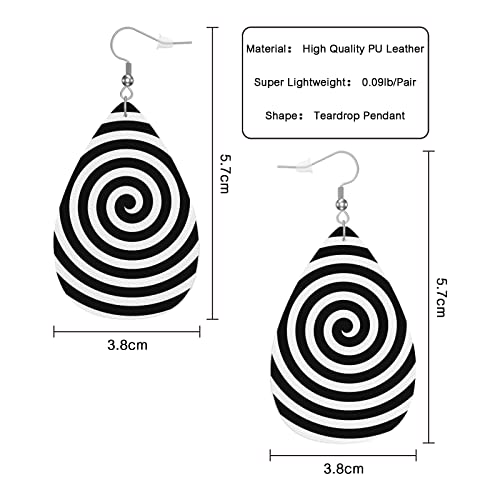 Pendientes de piel Vortex para un look urbano y sofisticado 2