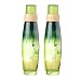 Solustre 2 Stück Leere Pumpflasche Klarglas Pumpflasche Nachfüllbar für Cremes Körperwäsche Handseife Lotion Shampoo Spender 100Ml