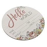 Gatuida Holzschild Geburt Willkommen Banner Personalisiert Neugeborenen Geburtstafel Foto Requisite Geschenk für Eltern Shower Dekoration