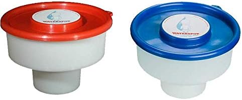 Pet Waterspot Travel Dog Bowl Fits Cupholder Large - 2 Pack (One Blue One Red)