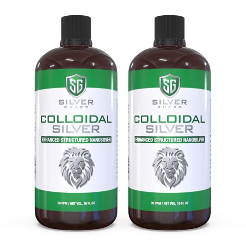 **Enhanced Colloidal Silver Liquid Ultimate Immune Support Supplement | Immunity Boost & Immune Booster for Adults | Silver Water Solution for Immune Defense | 30 PPM Structured Silver | 2 Pack**