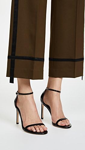 Stuart Weitzman Women's Nudistsong Sandal, Black Nappa, 9 Medium US | Image 2