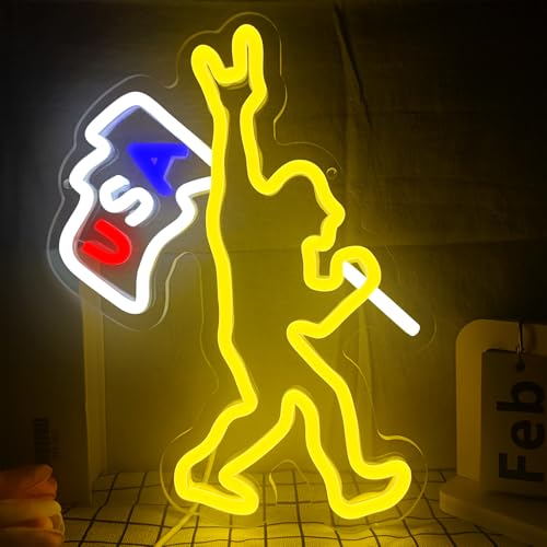 Image of Sasquatch Neon Sign Bigfoot Neon Sign Bigfoot Neon Light for Bedroom Man Cave Children's Room for Birthday Christmas Gift for Fans Friends Kids