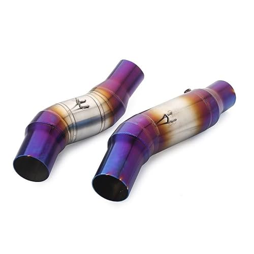 ENLIGMA Motorräder Auspuffanlage Für Kawasaki Für Z1000 Für Z1000SX Für Ninja 1000 Slip On Auspuffanlage Motorrad Mid Link Pipe 2010-2020 (Color : 09)