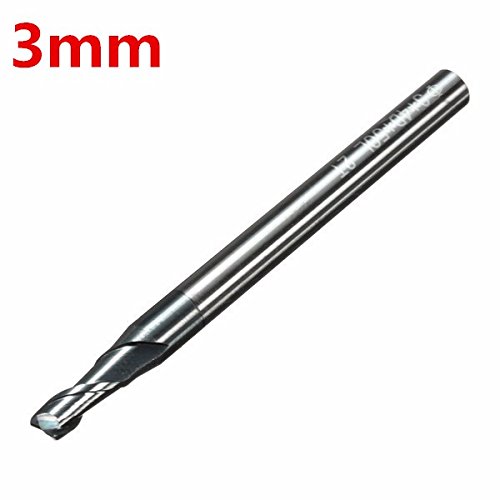1 Piece Solid Carbide End Mill 2 Flute Slot Drills End Mill Cutter CNC