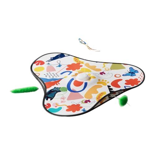 Jouet interactif pour chat de jeu accessoire félin plumes mobiles - 2