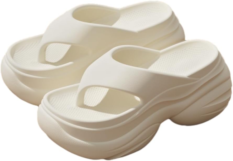 Comfy Flip Flops for Women Lightweight Thicken Sole Slippers Non-Slip Shower Bathroom Beach Slides Sandals 2026