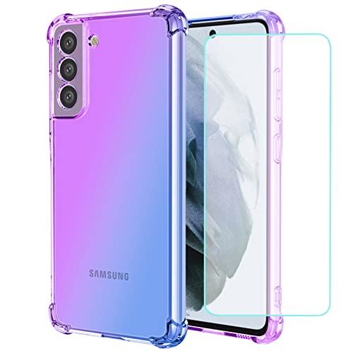 Coque Galaxy S21 FE antichoc transparente et verre trempé