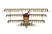 Artesanía Latina – Wooden & Metal Aircraft Model Kit – World War I German Fighter, Triplane Fokker Dr. I, Red Baron – Model 20350, 1:16 Scale – Models to Assemble – Advanced Level