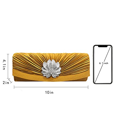 Image of Goclothod Evening Clutch Handbag Women Fashion Crossbody Shoulder Bag Chain Purse