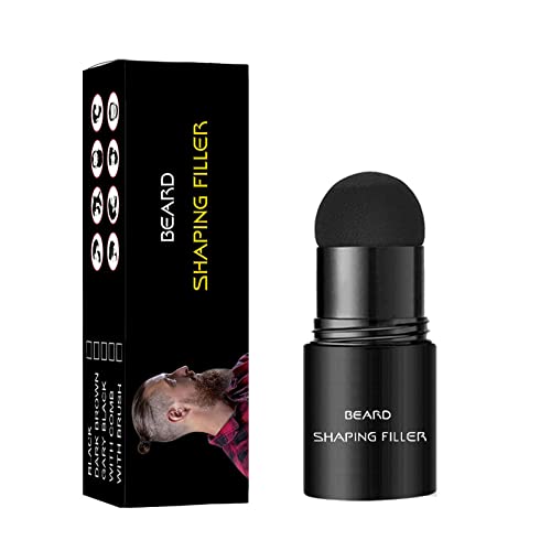 para rellenar barba Polvo hombres Duradero acabado natural Lápiz de cuidado Mejora el vello facial Bigote Reparar Forma