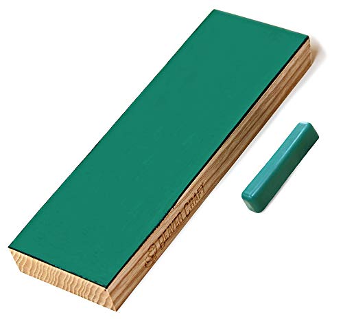 BeaverCraft LS4P1 Leather Stropping Block Kit Knife Sharpening Kit Leather Honing Strop
