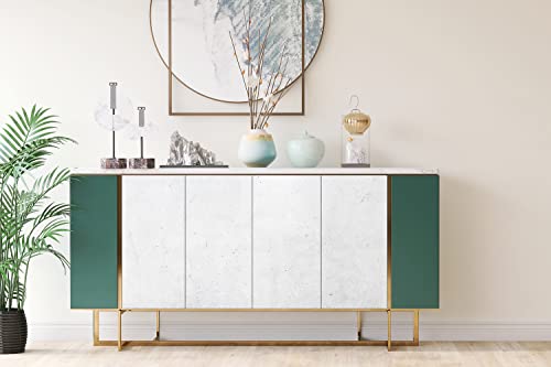 Pegatina hormigón brillante para cambiar el estilo de tu cómoda de salón 4